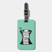 Étiquette À Bagage Mortier et pilon (Devant Vertical)