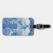 Étiquette À Bagage Mosaïque bleue de jésus, Portugal (Devant horizontal)