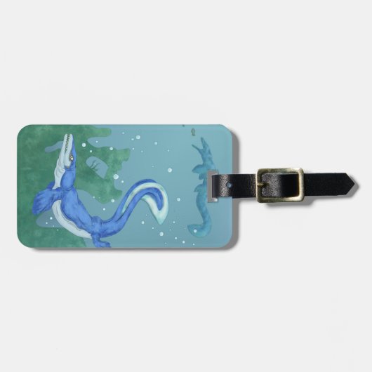 Étiquette À Bagage Mosasaurus (Devant horizontal)