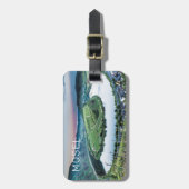 Étiquette À Bagage Moselle Calmont Loop Brême Sunset River Souvenir (Devant Vertical)