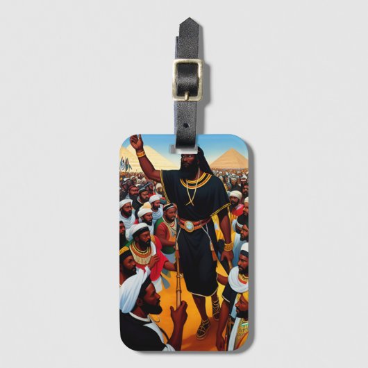 Étiquette À Bagage Moses Dirige Le Peuple Balise Bagage (Devant Vertical)