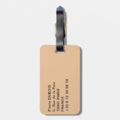 Étiquette À Bagage Mosquée de la Koutoubia - Marrakech, Maroc (Dos Vertical)