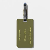 Étiquette À Bagage Moth Insect Art Goblincore Saturnia Witchy Green (Dos Vertical)