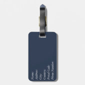 Étiquette À Bagage Motif (Dos Vertical)