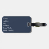 Étiquette À Bagage Motif (Dos horizontal)