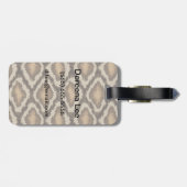 Étiquette À Bagage Motif 2 de peau de serpent de python (Dos horizontal)