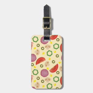 Étiquette À Bagage Motif 2 de pizza