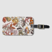 Étiquette À Bagage Motif 2 de vie marine d'aquarelle (Devant Horizontal)