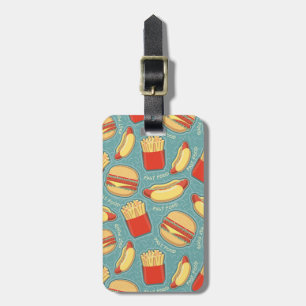 Étiquette À Bagage Motif 3 d'aliments de préparation rapide