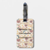 Étiquette À Bagage Motif 3 de petit déjeuner (Dos Vertical)