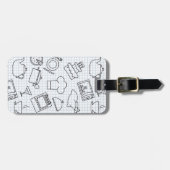 Étiquette À Bagage Motif 4 de cuisine (Devant horizontal)