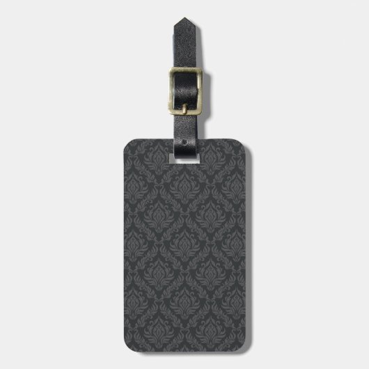 Étiquette À Bagage Motif 6 de damassé (Devant Vertical)