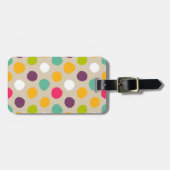 Étiquette À Bagage motif à pois (Devant horizontal)