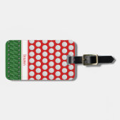 Étiquette À Bagage motif à thème golf nom personnalisé (Devant horizontal)
