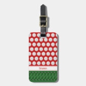 Étiquette À Bagage motif à thème golf nom personnalisé (Devant Vertical)