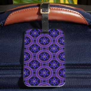 Étiquette À Bagage Motif Abstrait Élégant Bohème Moderne Floral #505