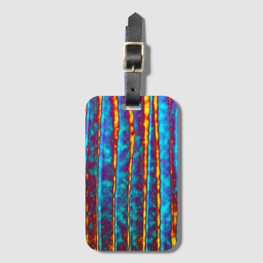 Étiquette À Bagage Motif Abstrait très unique (Devant Vertical)