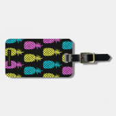 Étiquette À Bagage Motif ananas (Devant horizontal)