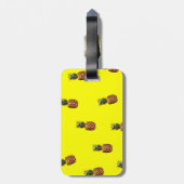 Étiquette À Bagage motif ananas (Dos Vertical)