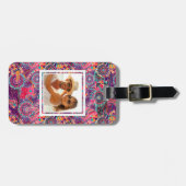 Étiquette À Bagage Motif animal de style ethnique fait sur commande (Devant horizontal)