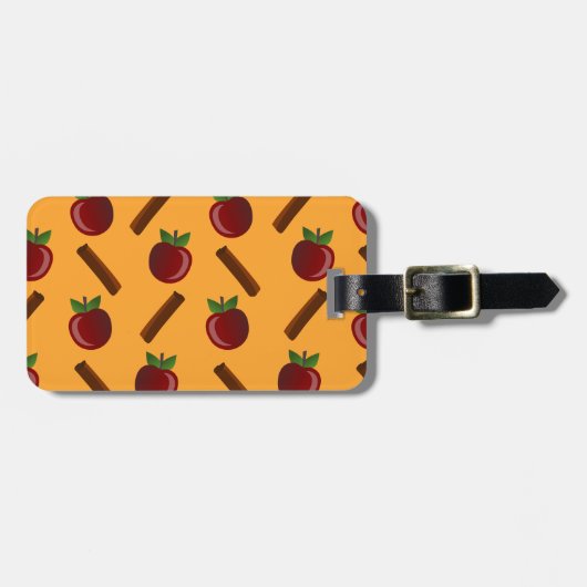 Étiquette À Bagage Motif Apple Cinnamon (Devant horizontal)