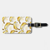 Étiquette À Bagage Motif avec la banane (Devant horizontal)