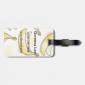 Étiquette À Bagage Motif avec la banane (Dos horizontal)