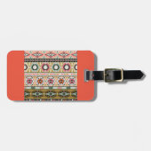Étiquette À Bagage Motif Aztec (Devant horizontal)