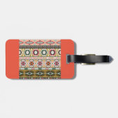 Étiquette À Bagage Motif Aztec (Dos horizontal)