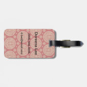 Étiquette À Bagage Motif aztèque (Dos horizontal)