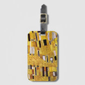 Étiquette À Bagage Motif baiser de Gustav Klimt, Art Nouveau (Devant Vertical)