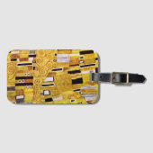 Étiquette À Bagage Motif baiser de Gustav Klimt, Art Nouveau (Devant Horizontal)