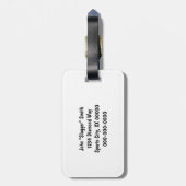 Étiquette À Bagage Motif Baseballs (Dos Vertical)