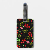 Étiquette À Bagage Motif Berries (Dos Vertical)