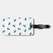 Étiquette À Bagage Motif Blue Cherry (Dos horizontal)