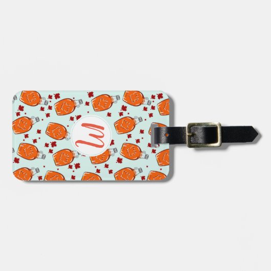 Étiquette À Bagage Motif canadien de sirop d'érable (Devant horizontal)