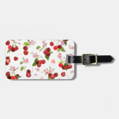 Étiquette À Bagage Motif Cerise 1 (Devant horizontal)