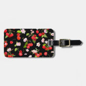 Étiquette À Bagage Motif cerise 2 (Devant horizontal)
