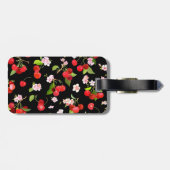 Étiquette À Bagage Motif cerise 2 (Dos horizontal)