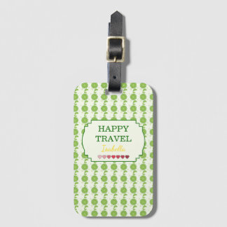 Étiquette À Bagage Motif Citron Mignon Bon Voyage