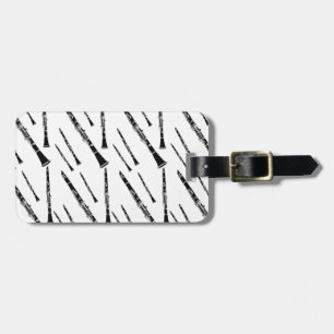 Étiquette À Bagage Motif Clarinet
