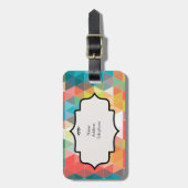 Étiquette À Bagage Motif cool Hipster (Devant Vertical)