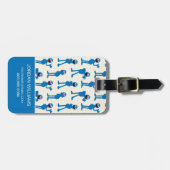 Étiquette À Bagage Motif Cute Grover (Devant horizontal)