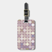 Étiquette À Bagage Motif d'abrégé sur cercles de tissu (Devant Vertical)