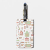 Étiquette À Bagage Motif d'accessoires et d'ustensiles de cuisine de (Dos Vertical)