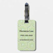 Étiquette À Bagage Motif d'agrume (Dos Vertical)