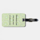 Étiquette À Bagage Motif d'agrume (Dos horizontal)