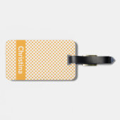 Étiquette À Bagage Motif d'agrumes orange (Dos horizontal)