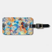 Étiquette À Bagage Motif d'amusement d'été (Devant horizontal)