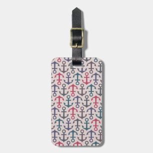 Étiquette À Bagage Motif d'Ancre